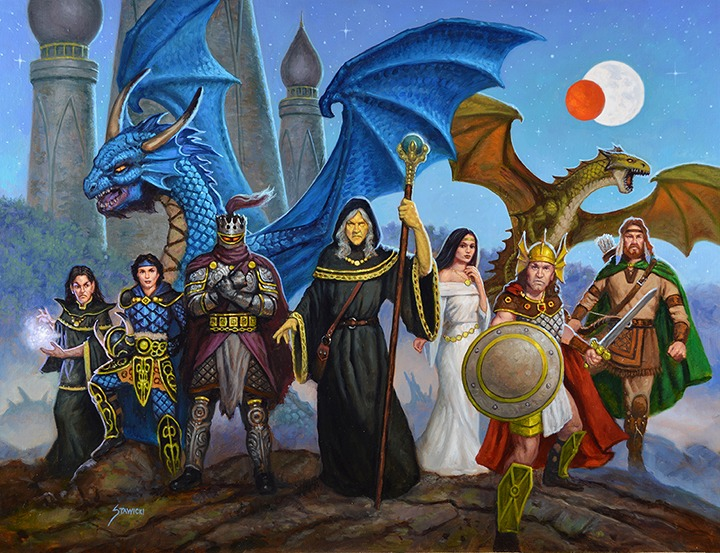 Stunning new private commission by Dragonlance artist Matt Stawicki based on the Legends trilogy!!
#FantasyArt