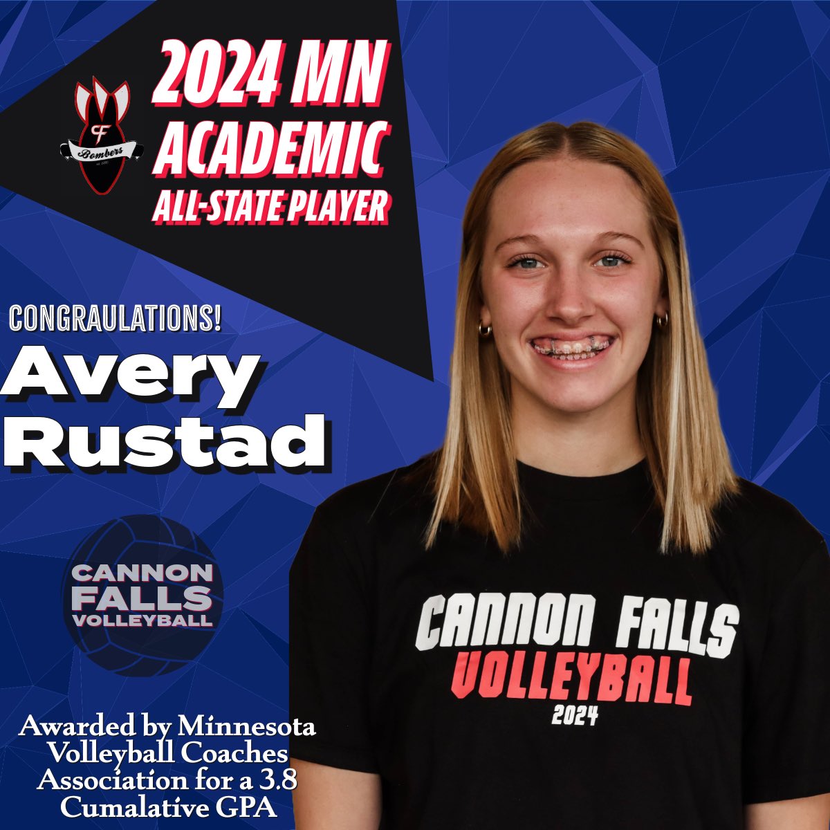Congrats to Anna, Chloe and Avery for the determination and hard work in the classroom! #bomberproud #cfvb