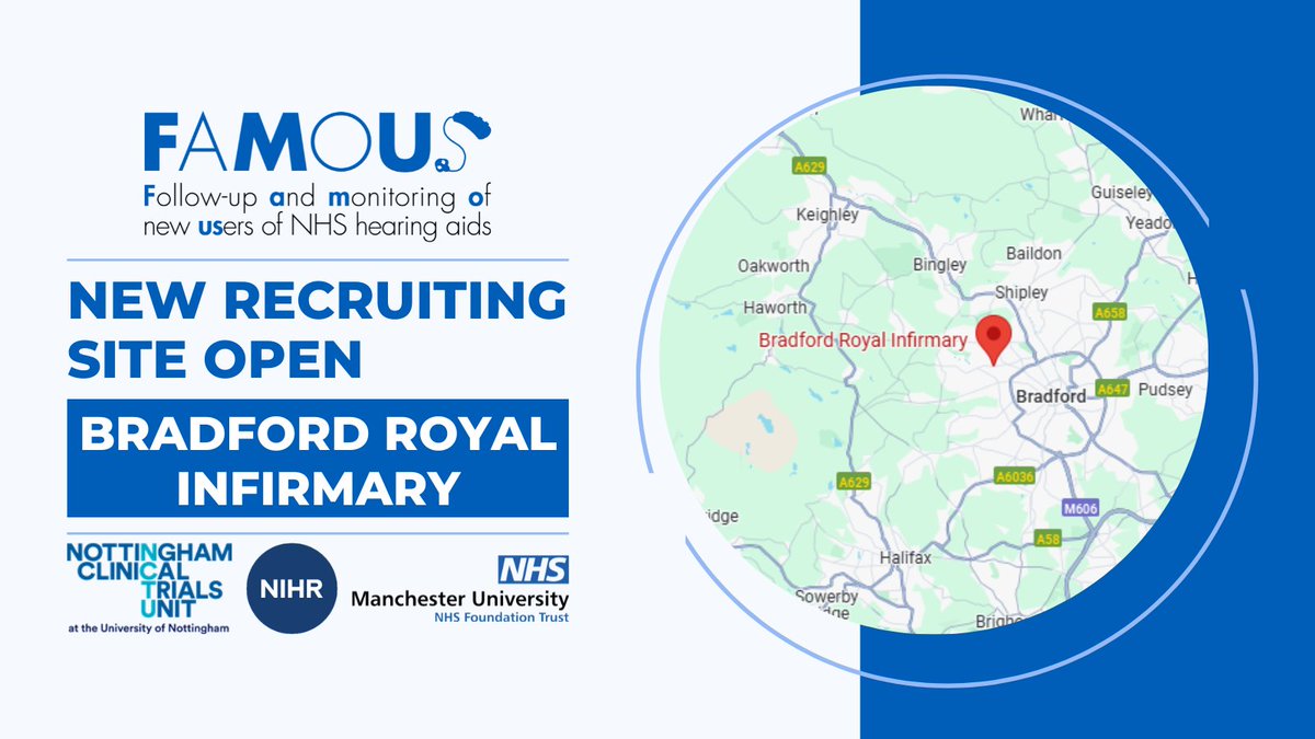 FAMOUS Study (@famous_study_) on Twitter photo Our 34th site has opened this week - welcome to the trial <a href="/BTHFT/">Bradford Teaching Hospitals NHS FT</a> we are excited to have you on board! Our 34th site has opened this week - welcome to the trial <a href="/BTHFT/">Bradford Teaching Hospitals NHS FT</a> we are excited to have you on board!