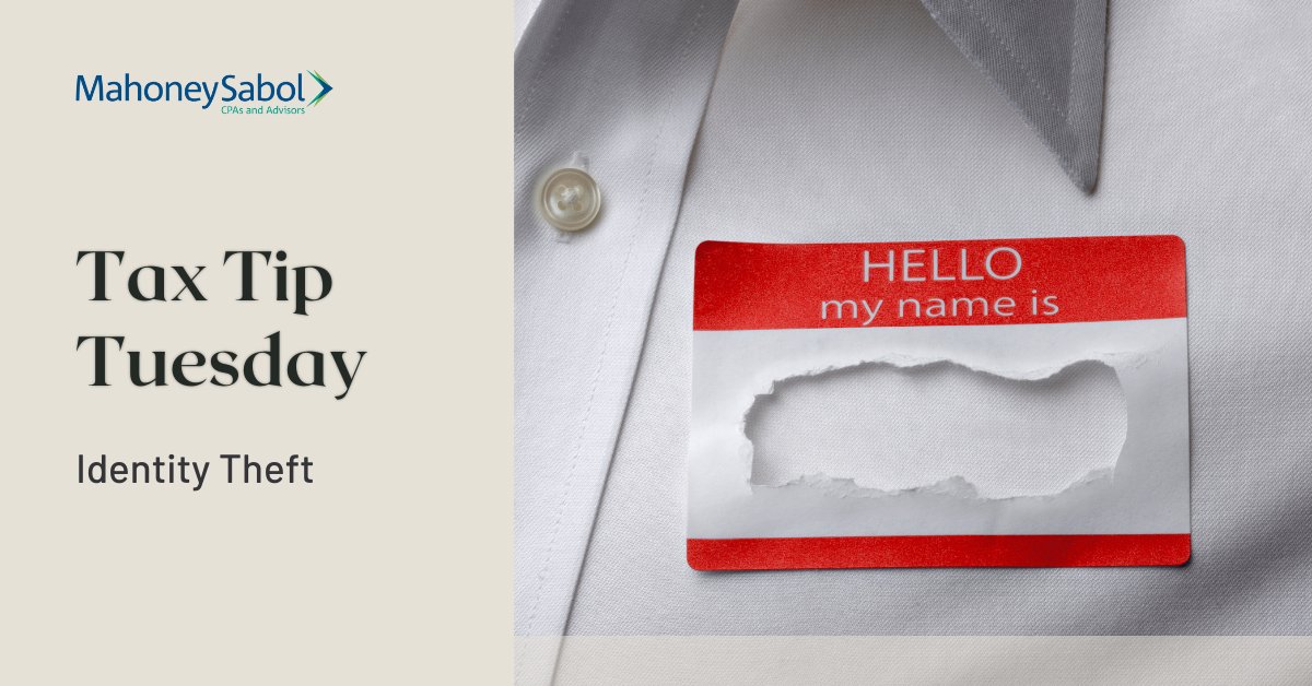 MahoneySabol's tweet image. 📑 Have your tax returns been rejected because your Social Security number was already used on another return? This is a major red flag for potential identity theft. 

#IdentityTheftProtection #TaxTip