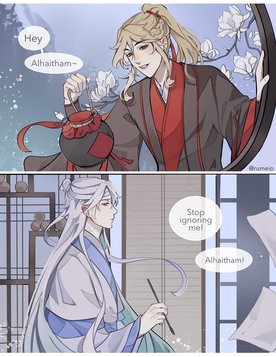 rumeip's tweet photo. some people asked me to draw them as wangxian… ☁️ #haikaveh #wangxian https://t.co/2WvxSHiAvZ