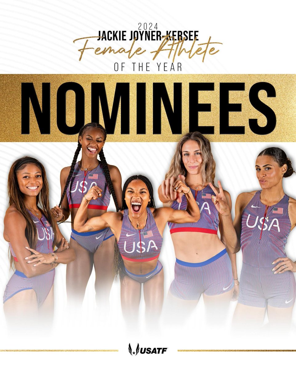 QuickGameRecap's tweet image. The Female Athletes of the Year 2024. #trackandfield