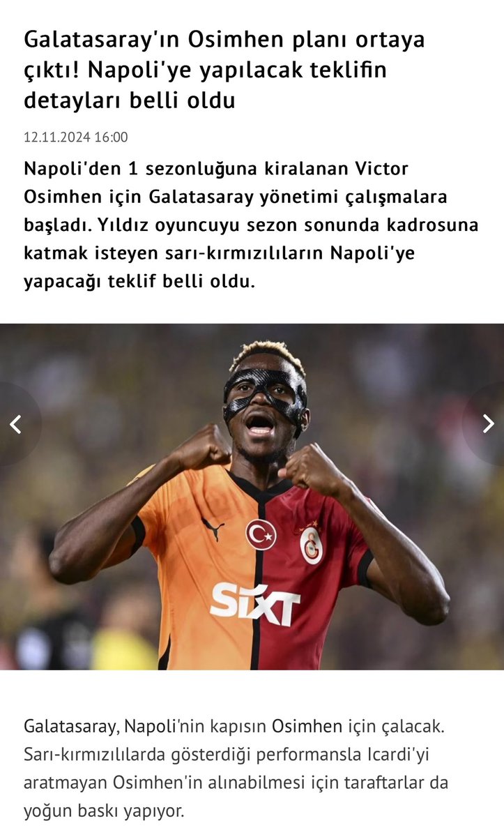 hanoglu_hakan's tweet photo. VARAN 1 - Turkcell, tamami Hazineye ait Kalkinma ve Yatirim Bankasindan 50 Milyon € kredi aldi👇🏻👇🏻👇🏻

VARAN 2 - Turkcell, GS’ye sponsor oluyor haberleri cikti👇🏻👇🏻👇🏻

VARAN 3 - GS, Osimhen’i 40-50 m Euro + futbolcu takasi ile alma teklifinde bulundu👇🏻👇🏻👇🏻

SONUC : Turkiye Cumhuriyeti Maliye ve Hazine Bakanligi, Osimhen’i GS’ye transfer ediyor 👇🏻👇🏻👇🏻