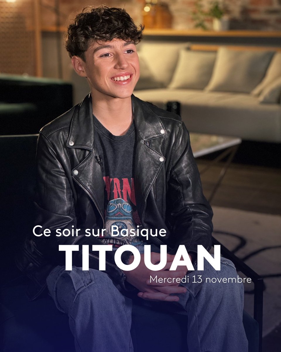 Ce soir sur Basique : <a href="/titouanhervo/">Titouan Hervo</a> qui représentera la France à l'<a href="/EurovisionJr/">Junior Eurovision</a> 

📺 18h sur YouTube