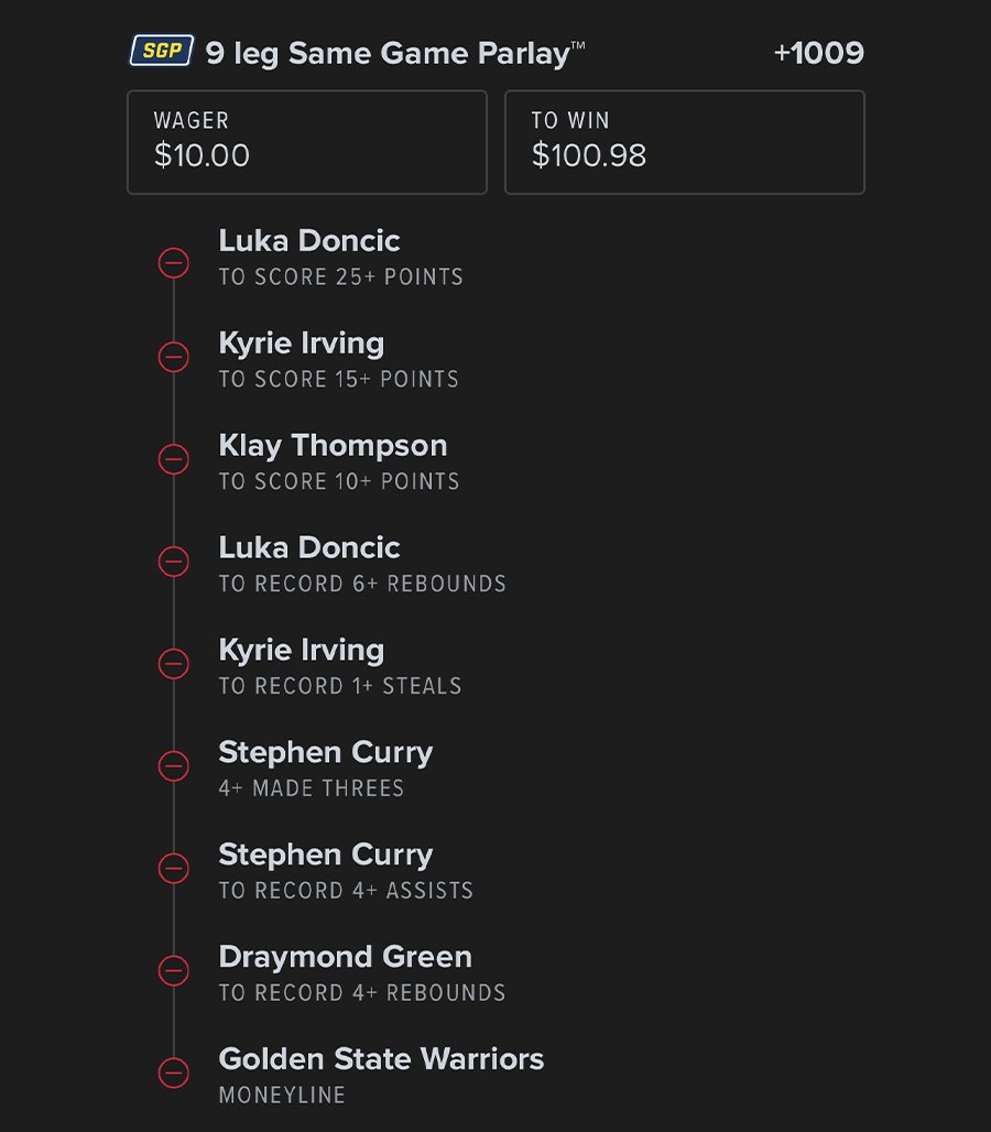 HOFApp's tweet photo. +1000 Mavericks vs Warriors Parlay🏀

Each leg hit in at least 4 of the last 5📈

If it hits, we’ll send $100 to a follower who likes &amp; RTs! https://t.co/66UnEXyLem