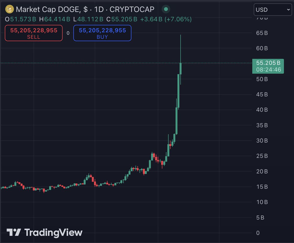 isracryptoeth's tweet photo. Dogecoin ya es mas valioso que el 94% de las empresas del S&amp;P 500🇺🇸 https://t.co/Qk5GFsFS9s