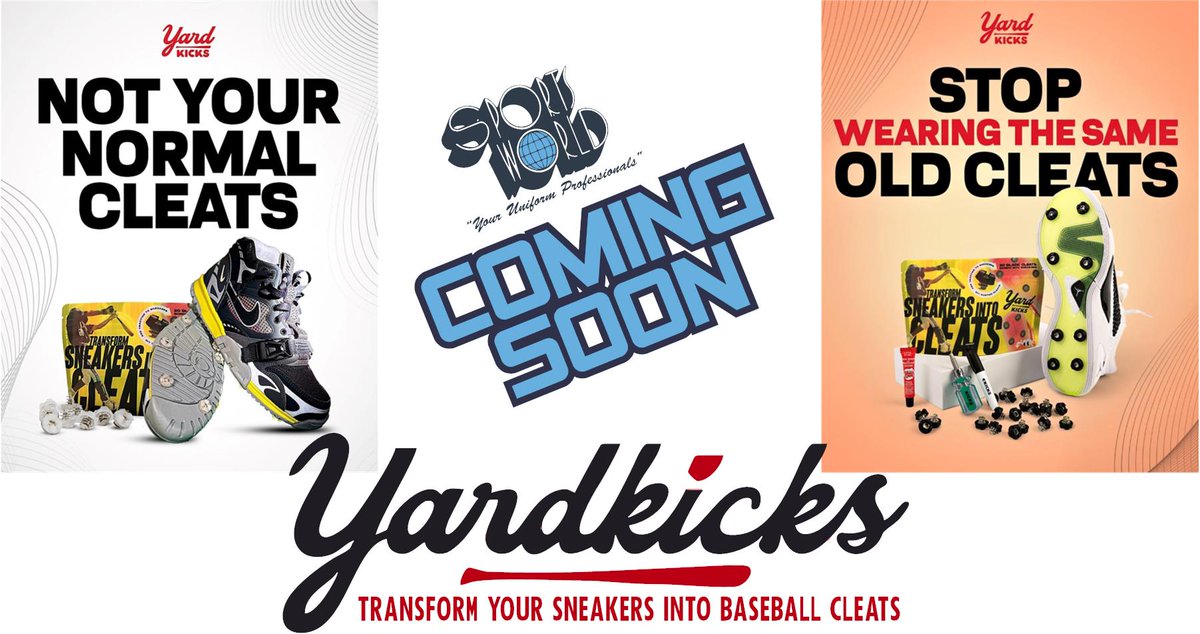 SportsWorldSHV's tweet photo. 🚨🚨🚨COMING SOON🚨🚨🚨
@yardkicks  @yardkicks.co #screwyourcleats
Transform almost any shoe into your new cleats!!!! https://t.co/wlE9pjjbR9