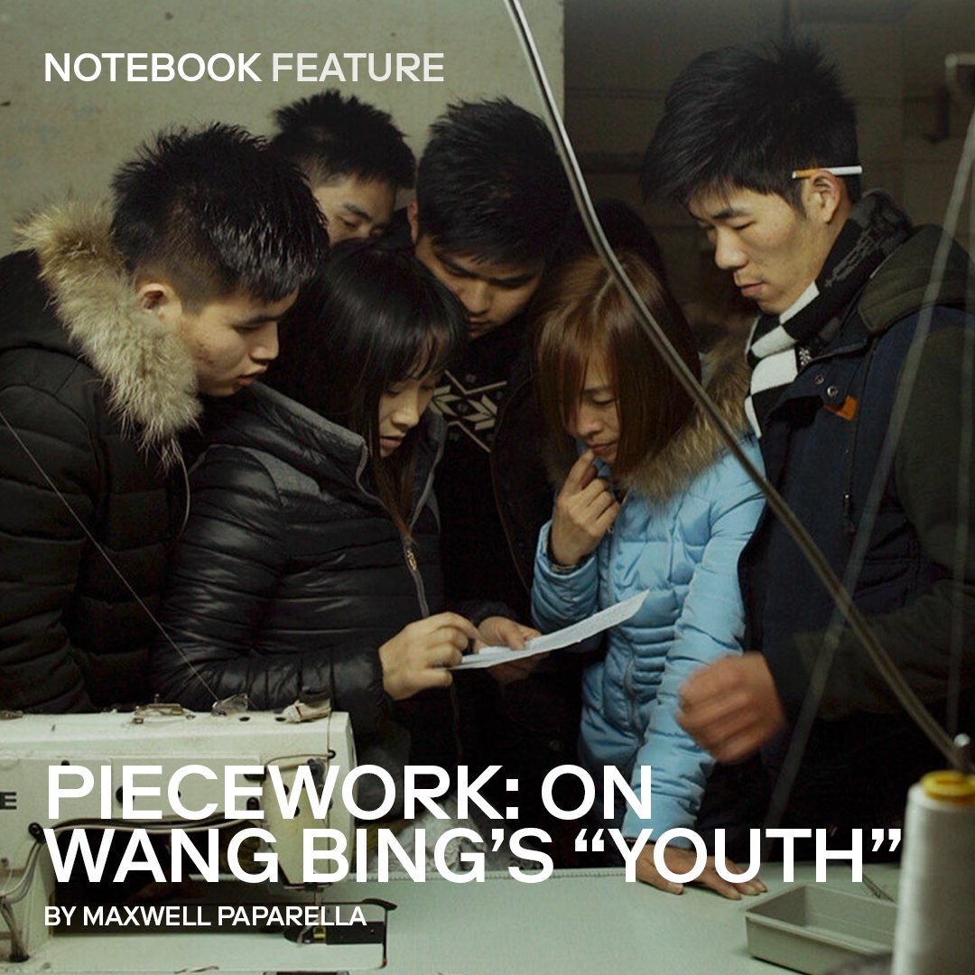 "When something attracts the camera’s eager attention—when, in the midst of small talk, someone starts to ruminate on marriage or family, for instance—the operator quickly reframes the shot around them, not by zooming, but by physically moving closer. That Wang [Bing] chooses to