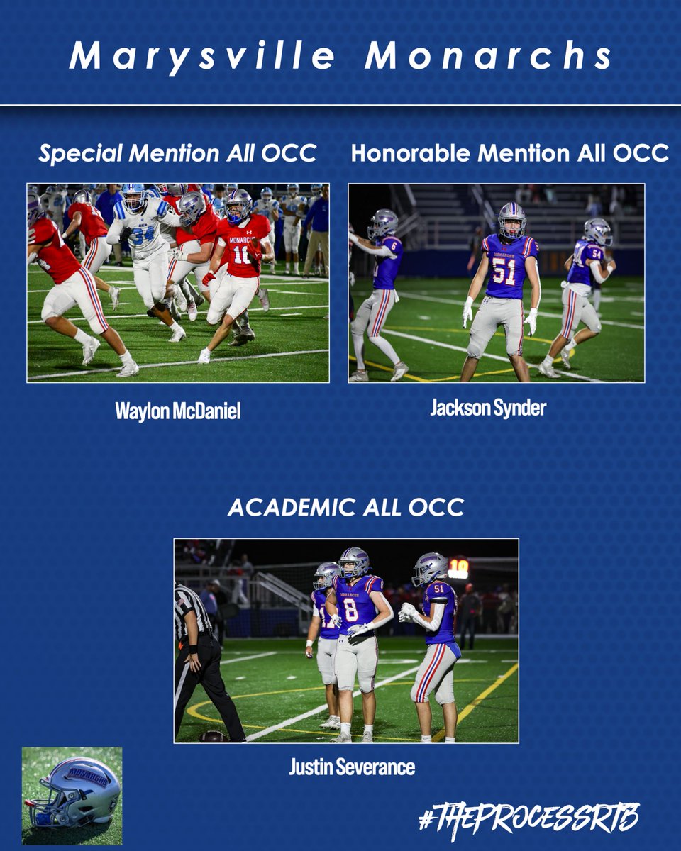 Congratulations to the following Monarchs who earned special, honorable and academic All OCC honors!! #theprocessrtb