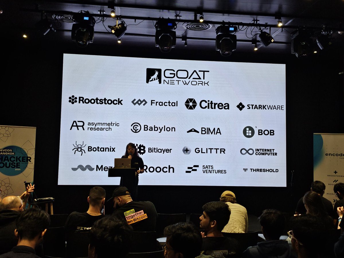 paysats_'s tweet photo. Day 2 at #EncodeBangkok ๐น๐ญ
Sparks fly when builders are armed with the right tools to unlock true, uncompromised finality directly on Bitcoin L1 โจ๏ธ
Big thanks to @encodeclub for the incredible hackathon! ๐ช
Bullish on Bitcoin builders.
Bullish on BTCFi.
Bullish on Glittr. https://t.co/tWKMJ7d6uo