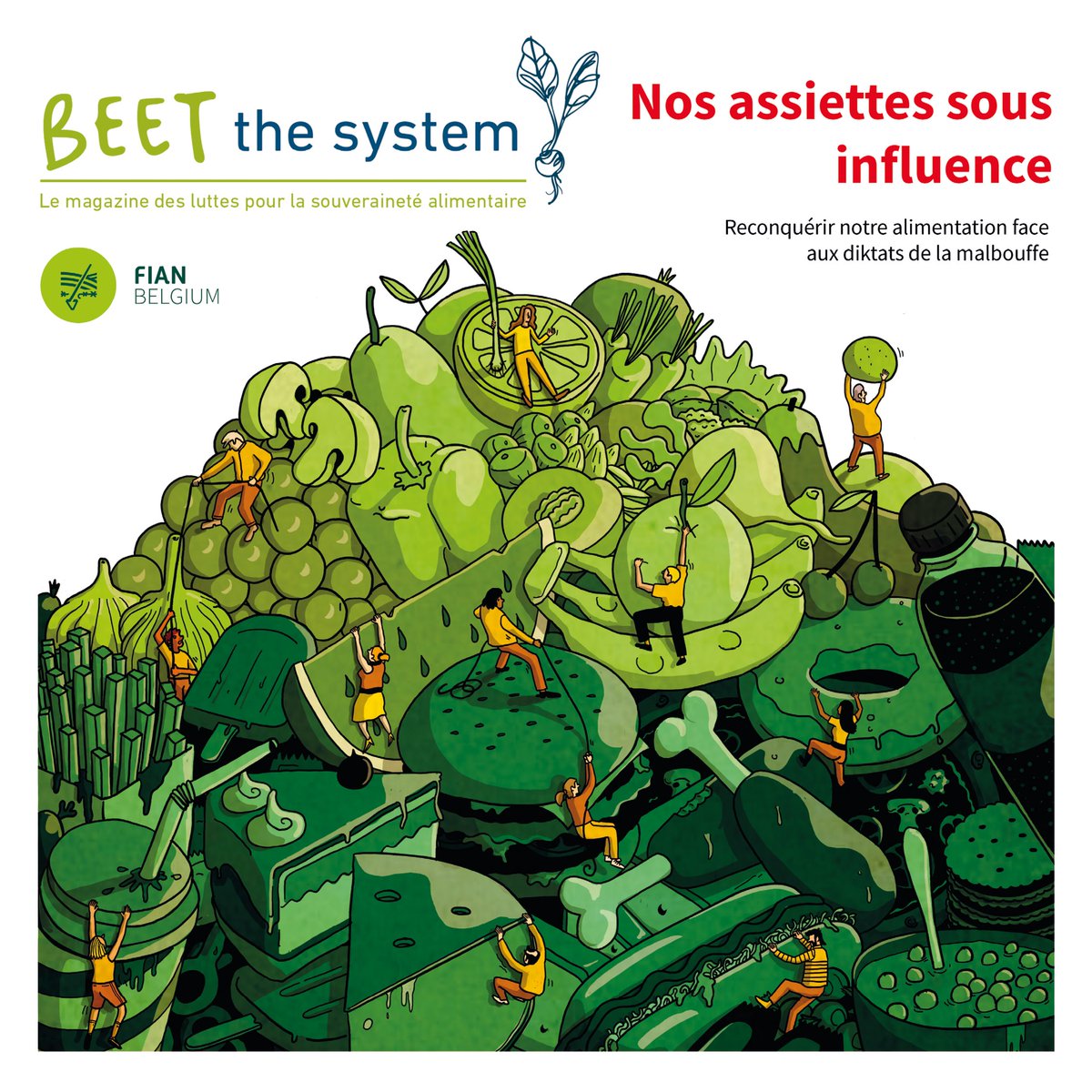FIAN présente la 8è édition du #BEETthesystem !
12 contributions engagées qui révèlent les stratégies influençant nos choix alimentaires et proposent des solutions inspirantes : mobilisation sociale, recherches et initiatives publiques contre la #malbouffe
beet-the-system.be