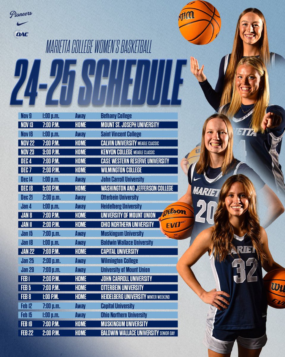 Official schedule drop for the 24-25 season👀

You won’t want to miss this #PACC x #HTR