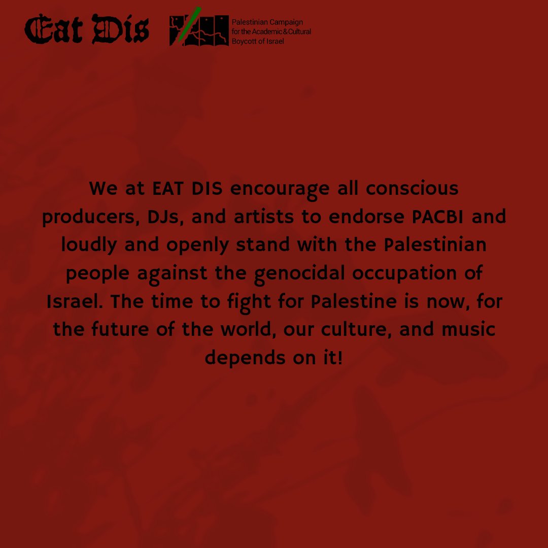 EAT DIS announces our full endorsement of PACBI!