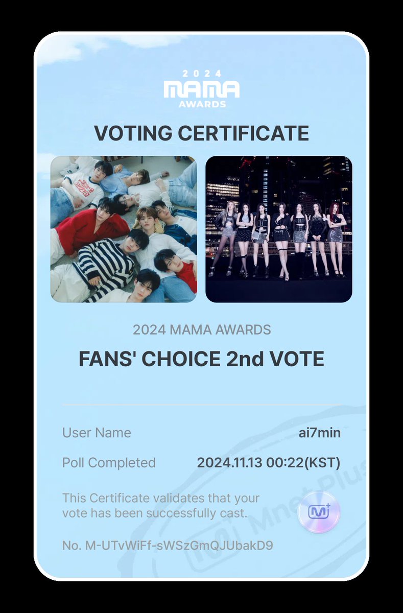 Ai7Min's tweet photo. #2024MAMAVOTE #zerobaseone https://t.co/jvwXLb2L9D