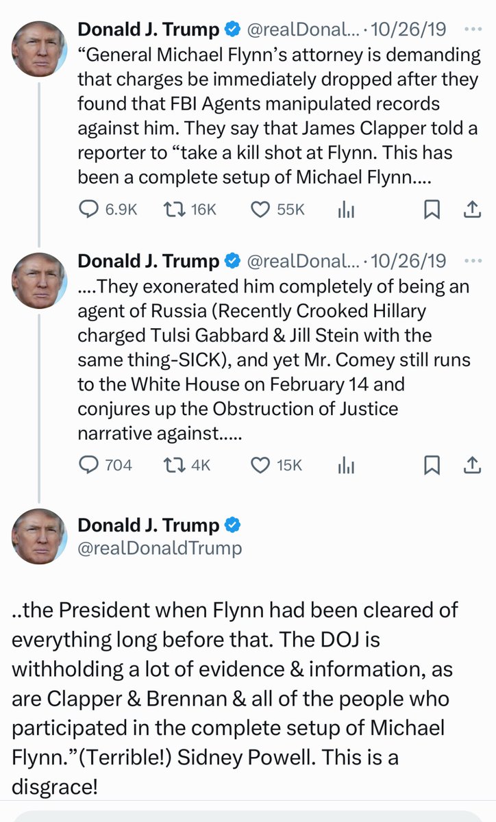 Real_RobN's tweet photo. And here is,

why Barack Obama was campaigning for his fourth term relentlessly. 

January 20, 2017 the Treasonous Transition of Power,

OBAMA GATE: 

“What happened to General Michael Flynn, a war hero, should never be allowed to happen to a citizen of the United States again!”

DECLASSIFY. ARREST. MUGSHOT. CHARGE. INDICT. PROSECUTE. AND INCARCERATE EVERY SINGLE PERPETRATOR INVOLVED. But he Barack Obama first.