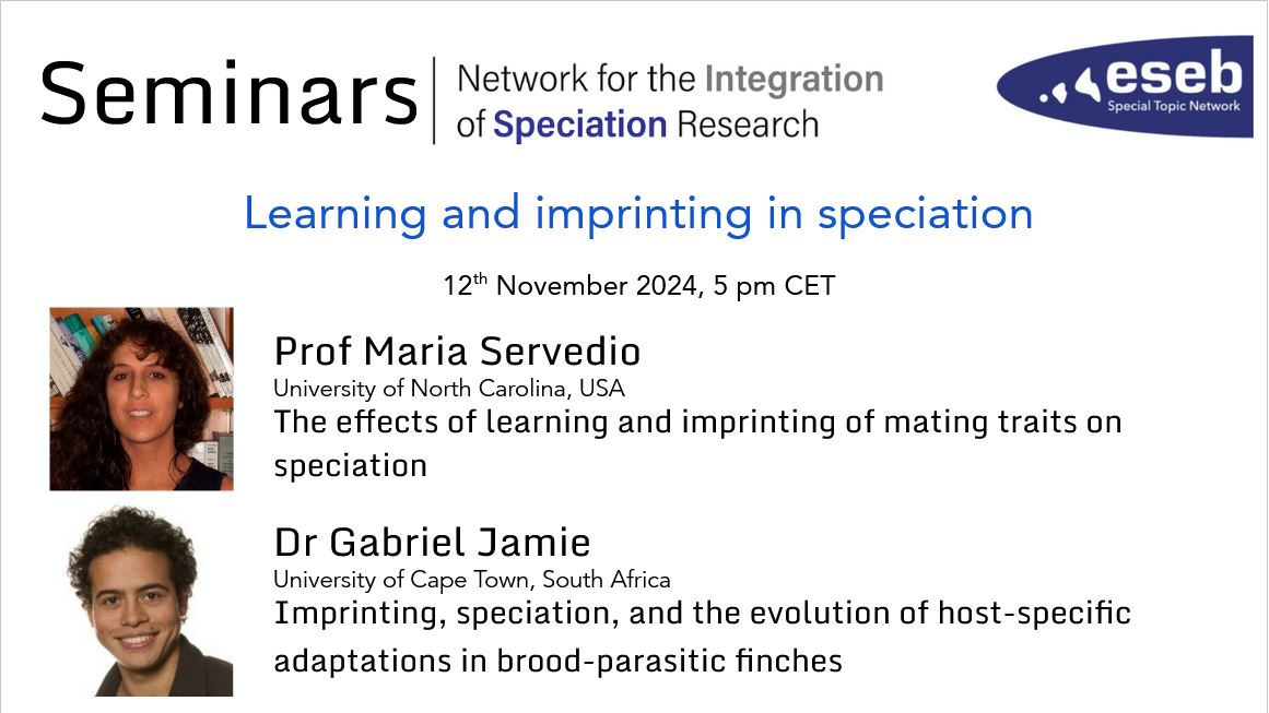 joana_meier's tweet image. Starting in 15 minutes :-) Speciation researchers, see you soon online. Link here:
speciation-network.pages.ist.ac.at/seminar-series/