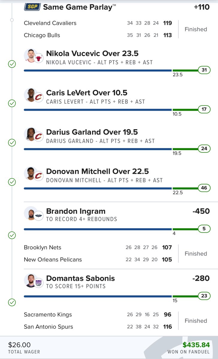 TheOnly_JStokes's tweet photo. BANG 🔥✅ Nice hit last night on the 15 Leg … Let’s keep this streak going 

#sportsbet #nflpicks #nbapicks #parlay #parlayjoe https://t.co/u1PFcaBgQn