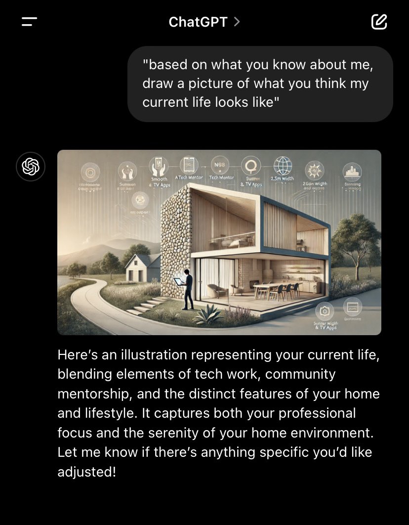 Chatgpt thinks my life looks like this 😊😁😀