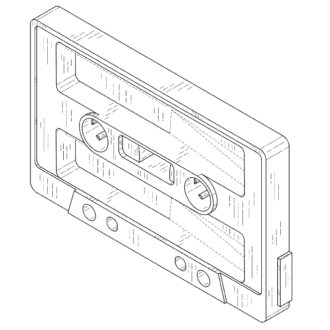 Today in design patents:

D1050726 issued for a cassette storage unit. 

Everything is retro these days. #DesignPatents