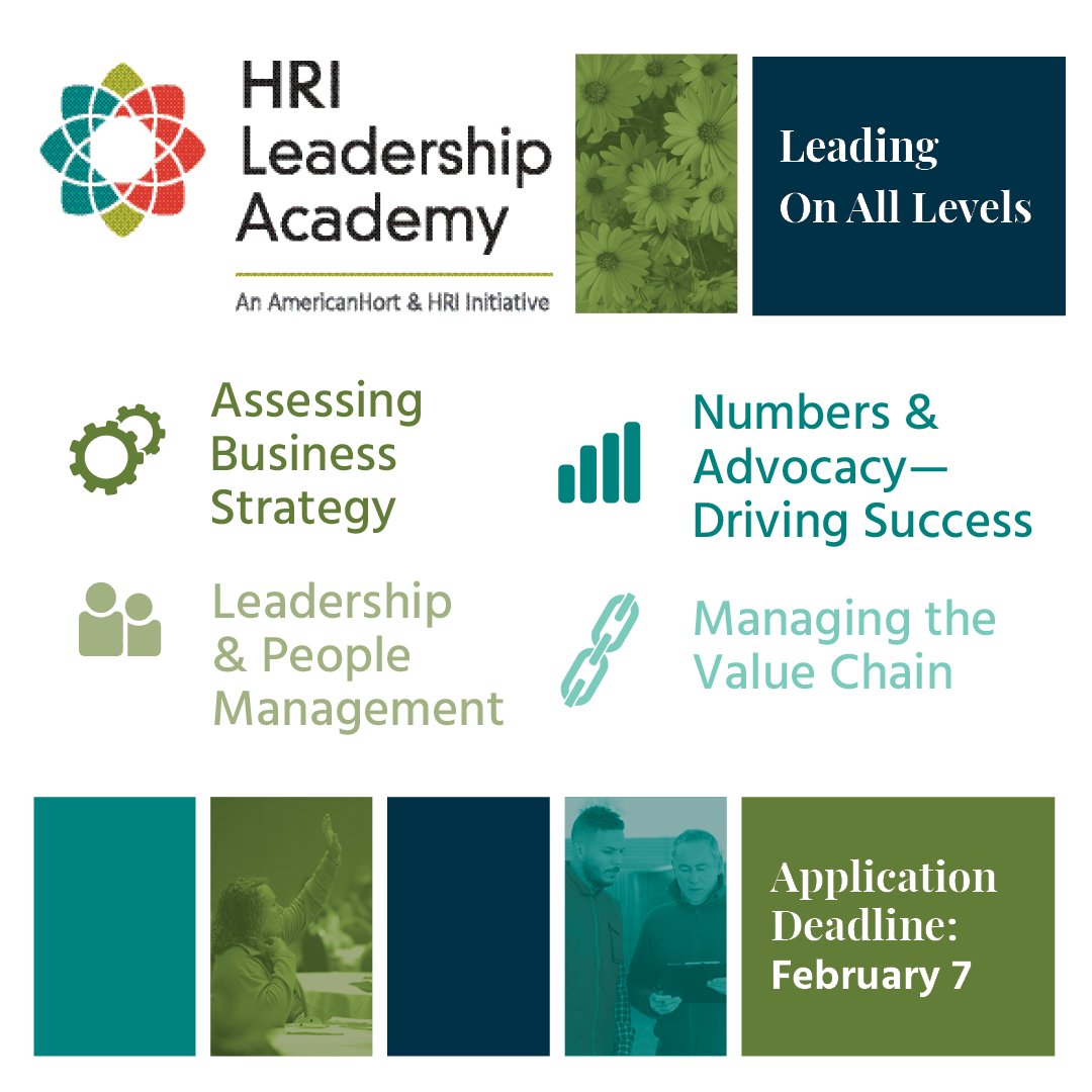 AmericanHort (@american_hort) on Twitter photo .<a href="/HortResearch/">HRI - Hort Research</a> and AmericanHort are now accepting applications for the HRI Leadership Academy Class of 2026! This one-year leadership program is designed to develop skills that future and current green industry leaders need.
Apply by February 7 at HRILeadershipAcademy.org .<a href="/HortResearch/">HRI - Hort Research</a> and AmericanHort are now accepting applications for the HRI Leadership Academy Class of 2026! This one-year leadership program is designed to develop skills that future and current green industry leaders need.
Apply by February 7 at HRILeadershipAcademy.org