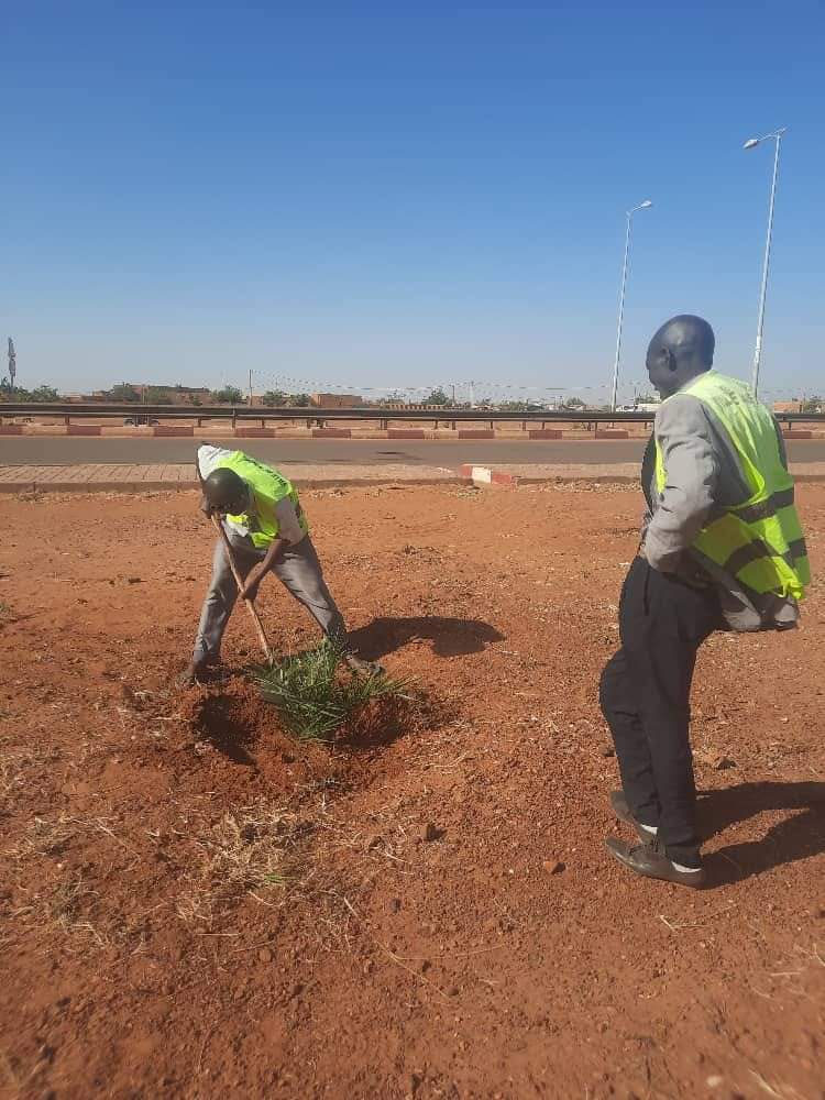 villedeniamey's tweet photo. Sous l'impulsion de @BGaranke227 #AD_VNY des travaux de #réhabilitation et d'#implantation de nouveaux panneaux de signalisation, la
#Reprisedepavés sur la voie express et la  #Plantation_d_arbres se poursuivent dans la capitale pour le bien être des populations. https://t.co/ifNN05vWxw
