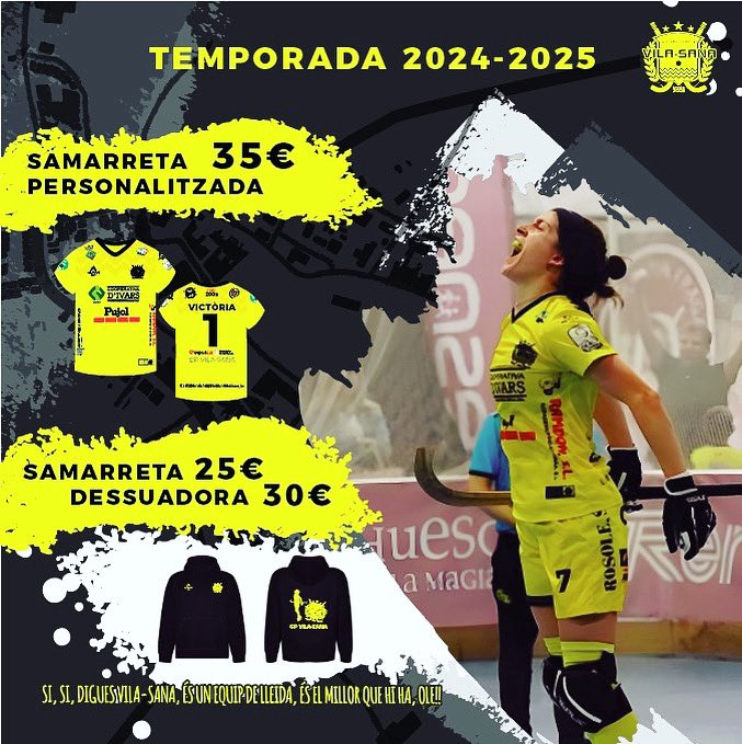 🟡Demana la teva samarreta al partit d’OK LLIGA d’aquest dissabte a Vila-sana!!!

🟡No et quedis sense!!🤪

#samarreta #vilasana