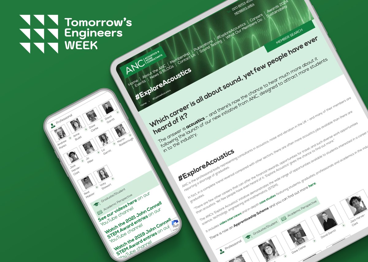 TheANC73's tweet image. Inspiring the next generation begins early - and #TomorrowsEngineersWeek helps to shed light on the fantastic STEM opportunities available.

Our #ExploreAcoustics content aims to encourage our future engineers to consider #acoustics as a career option: association-of-noise-consultants.co.uk/explore-acoust…