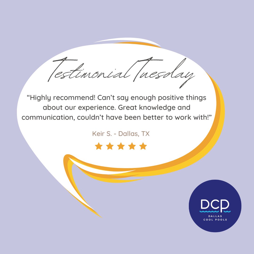 DallasCoolPools's tweet image. ✨Testimonial Tuesday✨

Last week we featured a pool we just finished up in the Lake Highlands neighborhood. The homeowner left us a raving 5 ⭐review along with pictures of his new pool lit up at night!

#TestimonialTuesday #backyarddreams #poolproject #poolcontractor