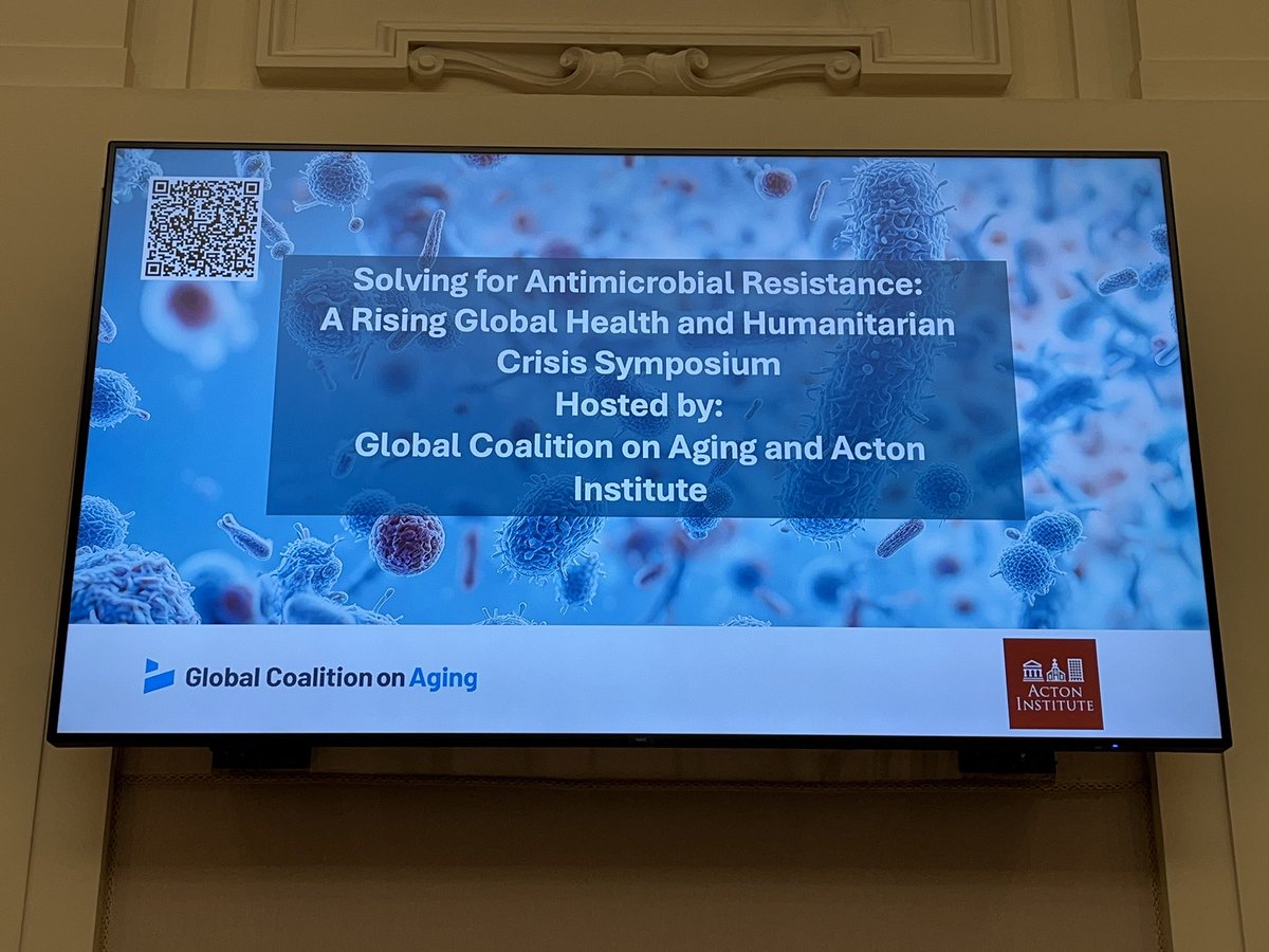 I was honored to participate in an AMR Symposium today hosted by the Global Coalition on Aging and <a href="/ActonInstitute/">Acton Institute</a> at The Pontifical Academy of Sciences in Vatican City