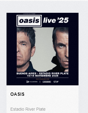 matiasubait's tweet photo. No hay que poner la vida en las manos de una banda de rock nos dijeron pero no les hice caso. 
Voy a ir a ver a OASIS https://t.co/sTVZxbrssZ