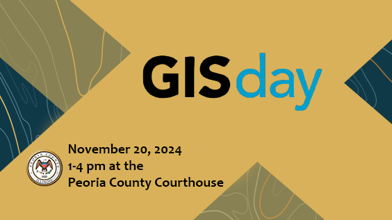 peoriacounty's tweet photo. We're celebrating GIS Day on November 20 🗺️
Swing by the Courthouse from 1-4 pm to learn how to️ locate property boundaries and owners, find property tax information, and find statistics on education, health, housing, and more. https://t.co/kixJF1ntpN https://t.co/07Xxv5PdYR