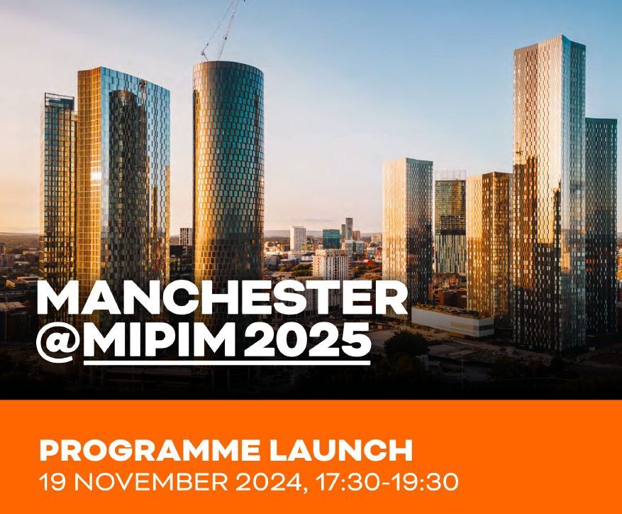 Save the date: Manchester at MIPIM 2025 Programme Launch 

📍 Versa Studios Manchester
📅 Tuesday 19 November 2024
⏰17:30 - 19:30

Don't miss the launch of our draft programme for Manchester at MIPIM 2025.

Register here 👉 buff.ly/3O3f5iH 

#mcrMIPIM #MIPIM25