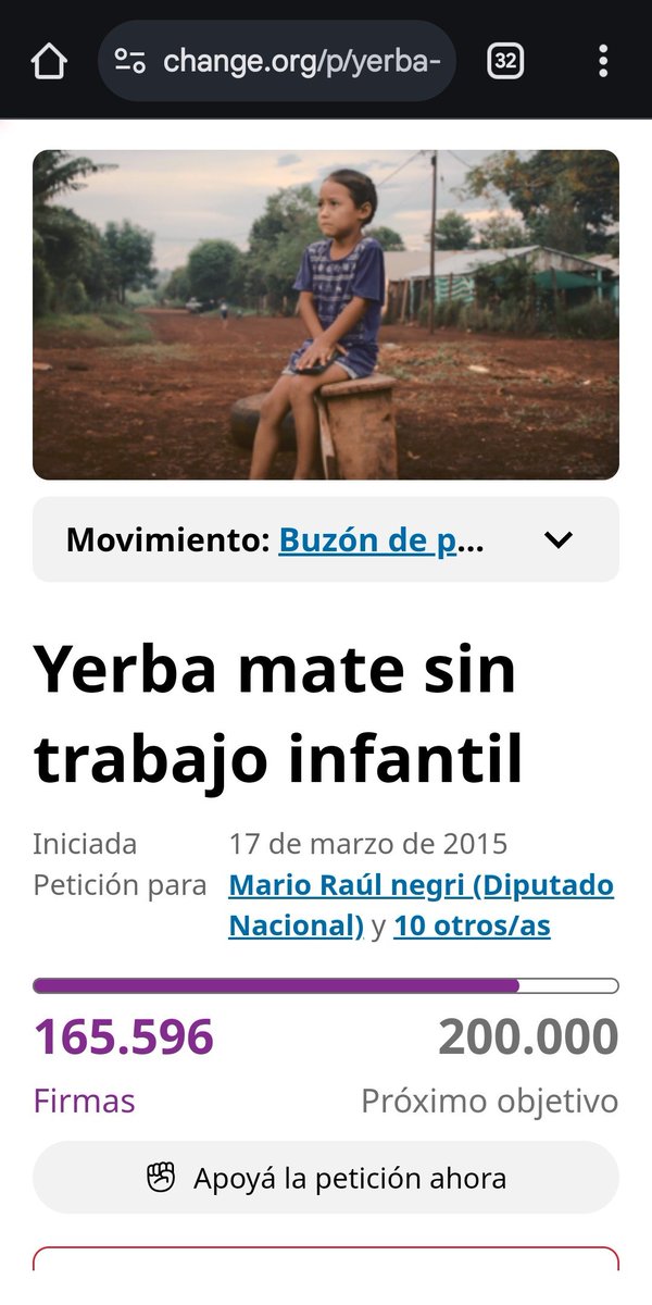 Yerba mate sin trabajo infantil 💝🤗
change.org/p/yerba-mate-s…