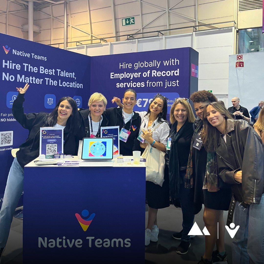 We're excited to be at the Web Summit in Lisbon!🇵🇹 Come by and meet the Native Teams crew at booth E275 in Pavilion 2.👋🏻  Whether you're here to talk about remote work, payments, or digital nomad solutions, we’re here to connect and answer your questions. See you there!🤗