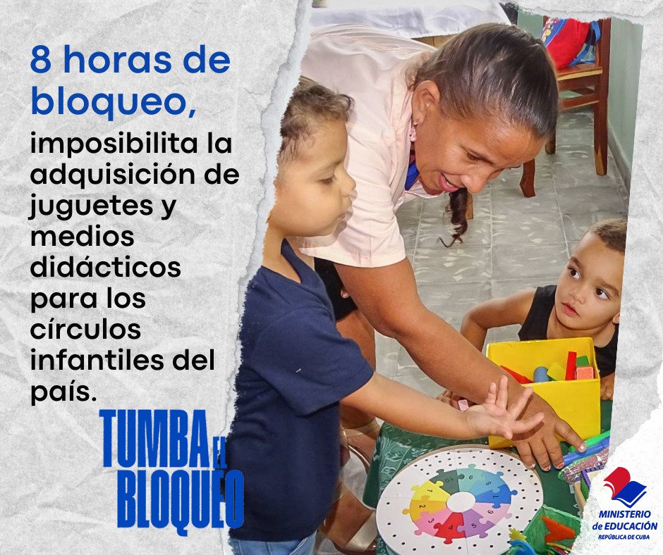 Tumba el bloqueo genocida #CubaMined #TumbaElBloqueo #Cuba