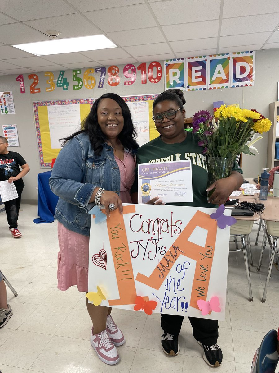Congratulations to the JYJ Instructional Assistant of the Year - Maya Alexander!!!
