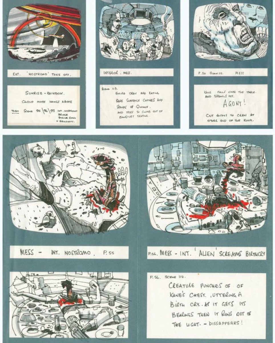 Before becoming a film director at 40, Ridley Scott went to art school and worked in advertising.

A major skill he used from this background is storyboarding (he draws film his own storyboards and calls them Ridleygrams).

Scott explains the process:

➡️ “As I’m reading [the