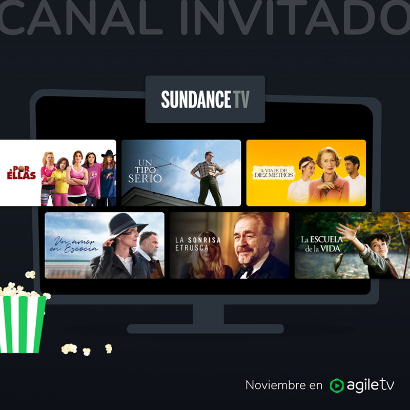 🎬✨ Este mes en Agile TV celebramos el cine independiente con un cana invitado especial: <a href="/SundanceES/">SundanceTV</a>.

Disfruta de una selección de sus mejores películas en la Home de Agile TV.

 ¡No te lo pierdas! 🍿 #ElijoAgileTV