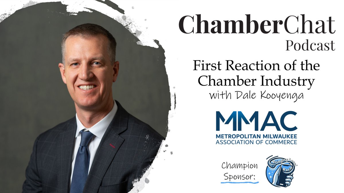 Chamber Chat Podcast (@chatchamber) on Twitter photo In the latest episode, <a href="/DaleKooyenga/">Dale Kooyenga</a>, President of MMAC, shares his journey from military & politics to leading a top chamber. Discover how chambers drive growth & community change. Don't miss it! chamberchatpodcast.com/episode303 In the latest episode, <a href="/DaleKooyenga/">Dale Kooyenga</a>, President of MMAC, shares his journey from military & politics to leading a top chamber. Discover how chambers drive growth & community change. Don't miss it! chamberchatpodcast.com/episode303