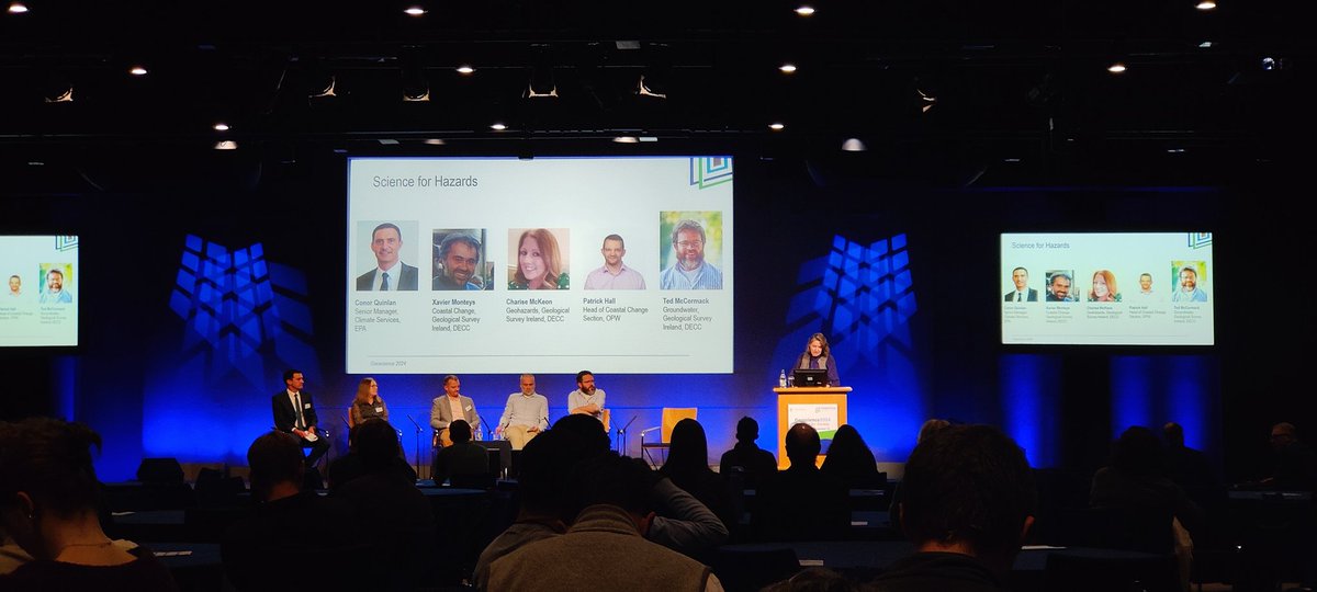 GsiGroundwater's tweet image. Last session of the conference 'Science for Hazards' promises to be a good one, especially in terms of our uncertain climate. Keynote address by Conor Quinlan @EPAIreland and panelists Xavier Monteys, Charise McKoen and Ted McCormack of @GeolSurvIE and Patrick Hall, @opwireland