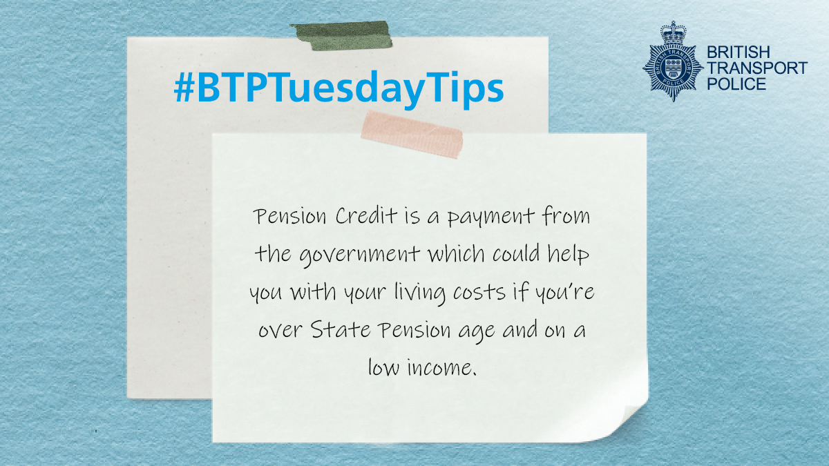 BTPPensionFund's tweet image. Research shows up to 880,000 pensioners could be missing out on a cash boost, worth on average up to £3,900 a year. Do you know if you're eligible for Pension Credit? Find out at ow.ly/pSkb50TWr0t #BTPTuesdayTips