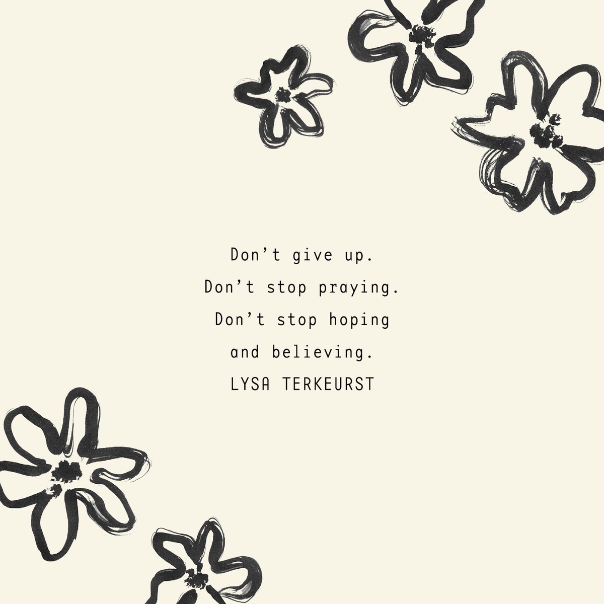 LysaTerKeurst's tweet photo. Be brave today. You’re stronger than you know.

You’re held safe in our great God’s mercy. He will be with you.

Even if you can’t see the whole pathway forward, trust goodness is ahead. Just cling to His Truth… and let God light the way step by step. https://t.co/INEqdgfE5z