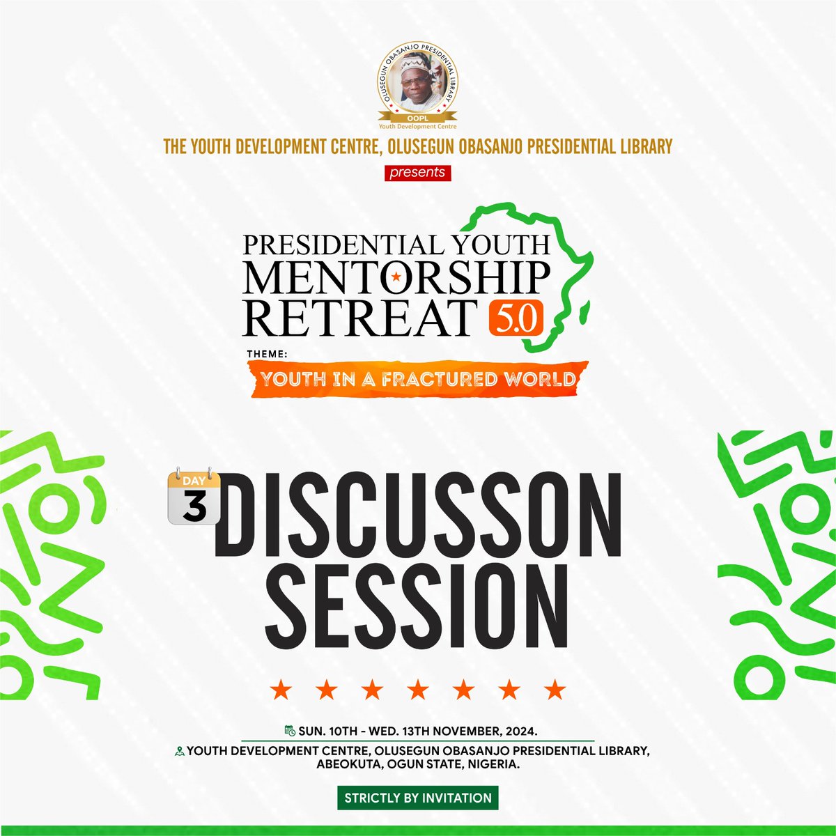 #PresidentialYouthMentorshipRetreat #PYMR5
#MentorshipWithOBJ #YouthCentre
#ooplydc