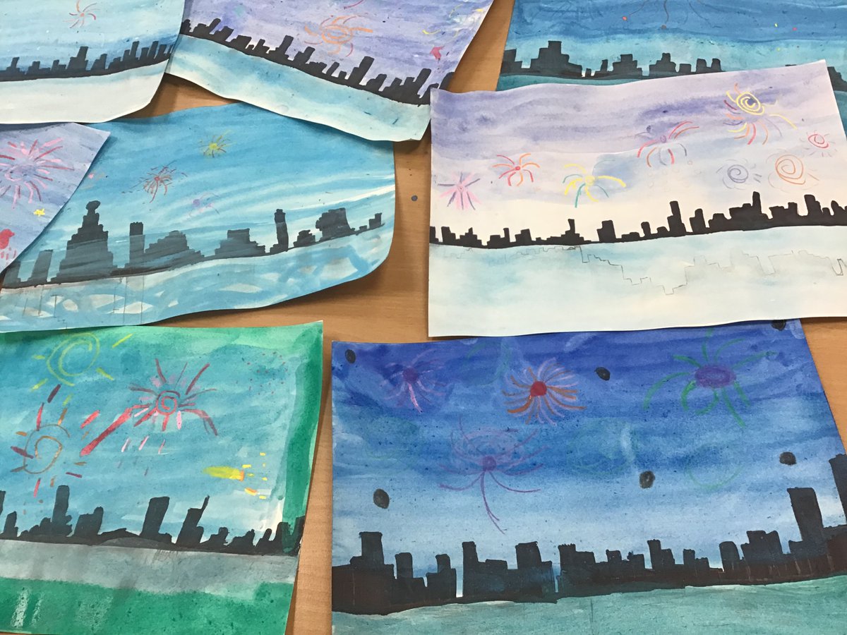 Yesterday the year 5 Art club enjoyed creating their firework landscape. 💥💥💥