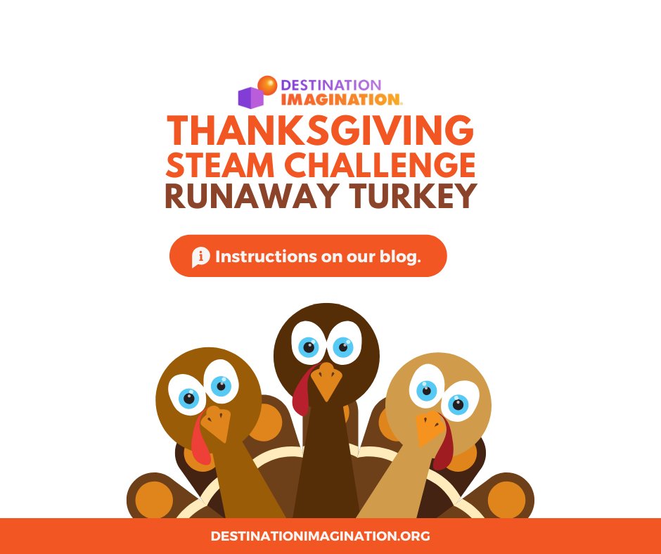 IDODI's tweet image. 🦃 Looking for a fun, hands-on activity for Thanksgiving? Try our Runaway Turkey STEAM Challenge! Students will have a blast building a creative transporter to help their turkey make a daring escape.  hubs.la/Q02X8wRT0

#STEAMactivity #Thanksgiving