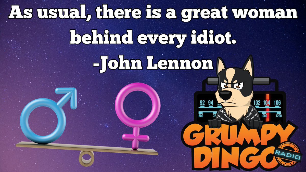 RadioDingo's tweet image. #GreatWoman #JohnLennon #GrumpyDingoRadio