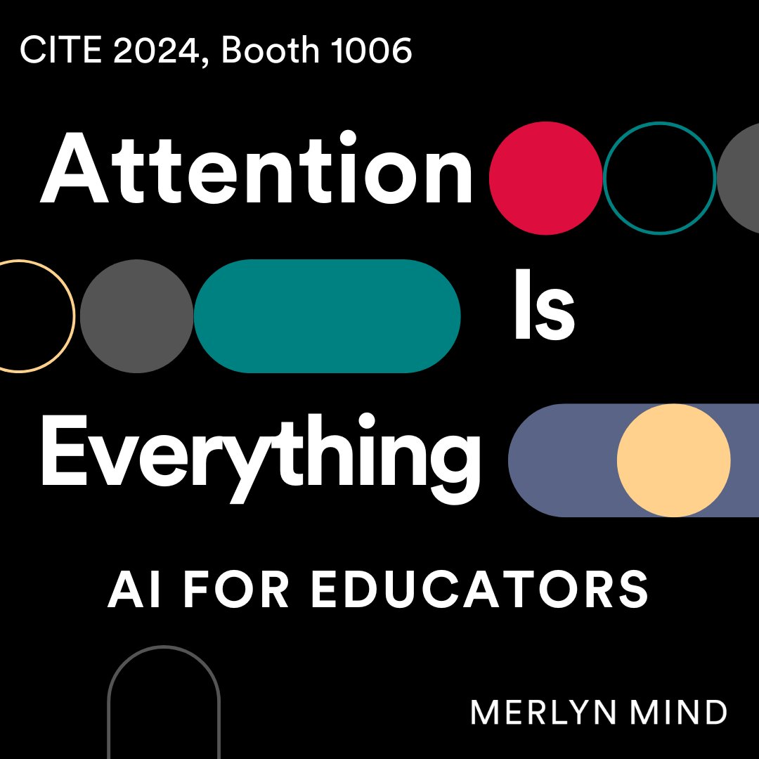 MerlynforEDU's tweet photo. Attending the @CITE_EDU  2024 Conference? Don’t miss Merlyn Mind at Booth 1006! Explore how Merlyn makes classroom management simpler, empowering teachers to focus on student engagement. #MerlynAI #CITE2024 #EdTech #ClassroomInnovation https://t.co/53gMg8E30c