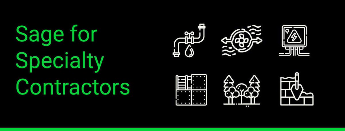 Looking for an all-in-one solution to streamline your specialty contracting business? Sage offers a competitive package designed just for you. Hear how other contractors have transformed their operations!

hubs.la/Q02WqlLG0

#CloudERP #ConstructionManagement