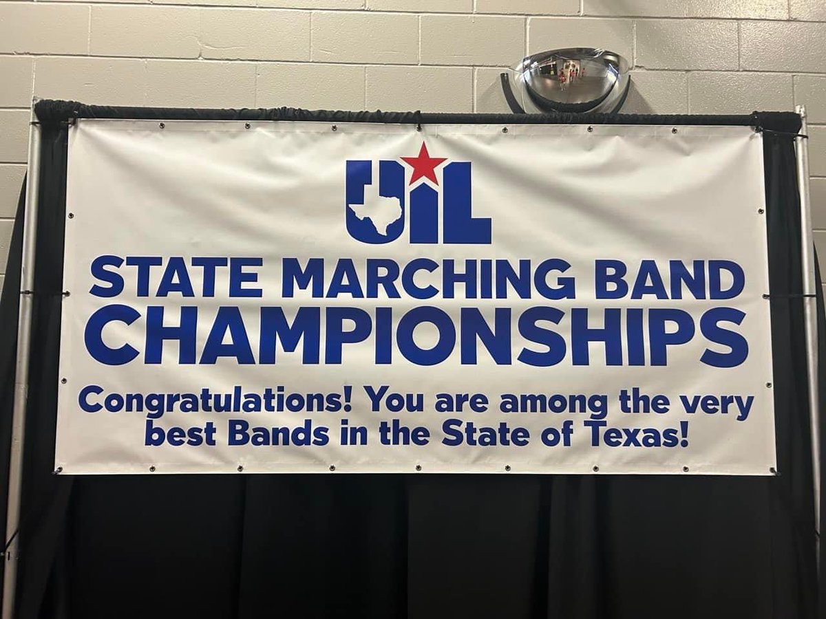 To say I’m proud is an understatement…UIL’s #27 best band in the State of Texas. Total # of 6A bands in Texas = 249. # of 6A bands that made it to State Marching Competition this year = 40.￼ Thankful to be apart of this awesome band family! Good thing we have 4 more years 😅