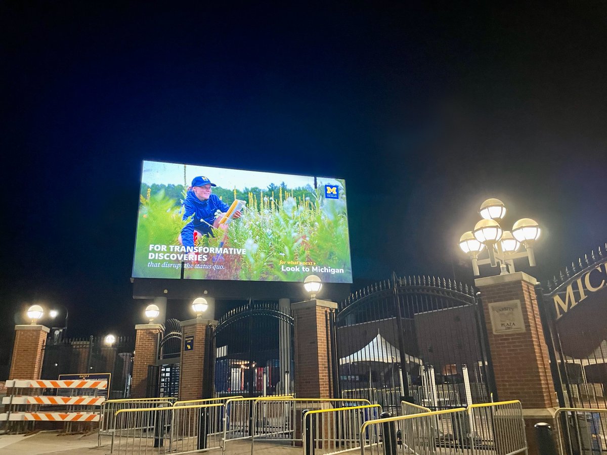 UMBS's tweet photo. The @UMich Look to Michigan campaign shines a spotlight on our field research station in northern Michigan. The life-changing, immersive experience at the campus along Douglas Lake is featured in a new commercial and a digital ad at the Big House. Story: https://t.co/dyx1YWOC6n https://t.co/a9kluSA75A